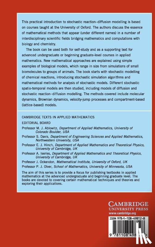 Erban, Radek (University of Oxford), Chapman, S. Jonathan (University of Oxford) - Stochastic Modelling of Reaction–Diffusion Processes
