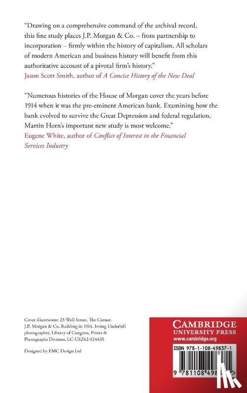 Horn, Martin (McMaster University - J.P. Morgan & Co. and the Crisis of Capitalism