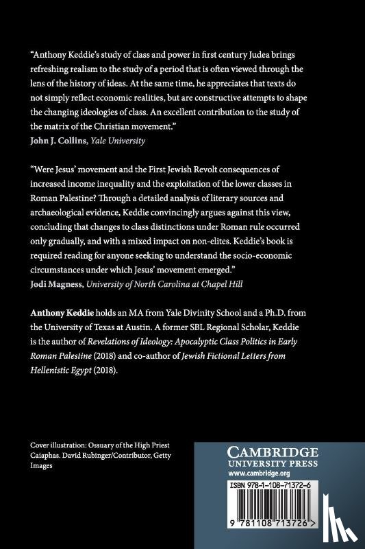 Keddie, Anthony (University of British Columbia - Class and Power in Roman Palestine