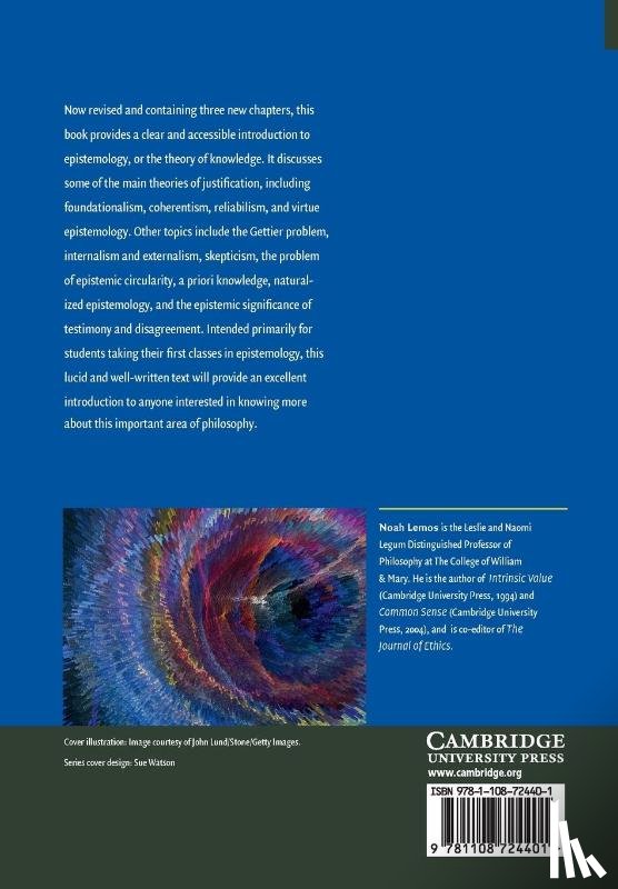 Lemos, Noah (College of William and Mary - An Introduction to the Theory of Knowledge