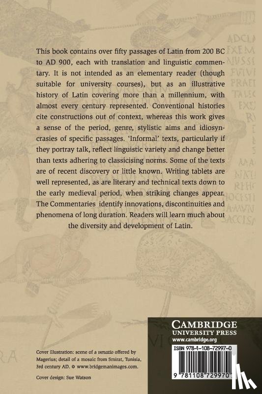  - An Anthology of Informal Latin, 200 BC–AD 900