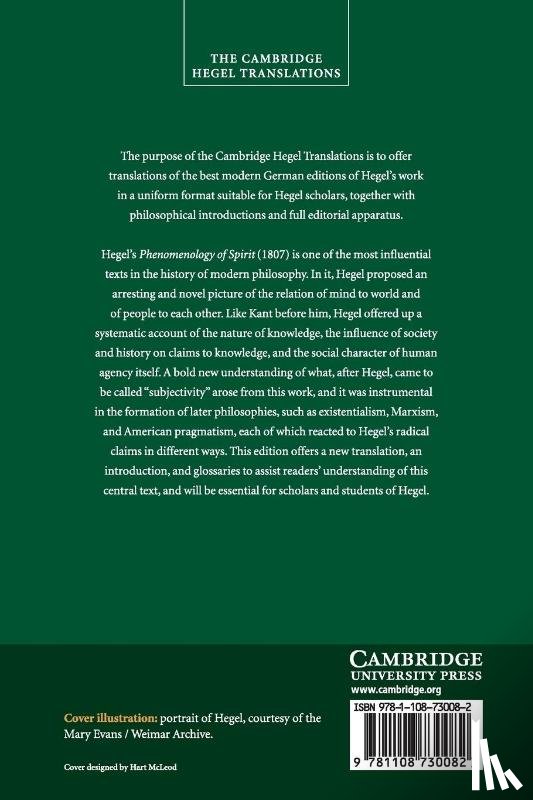 Hegel, Georg Wilhelm Fredrich - Georg Wilhelm Friedrich Hegel: The Phenomenology of Spirit