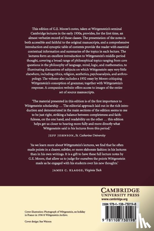  - Wittgenstein: Lectures, Cambridge 1930–1933