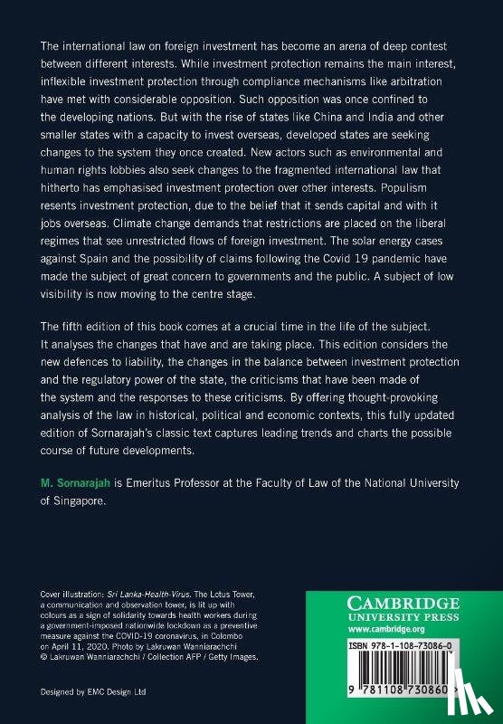 Sornarajah, M. (National University of Singapore) - The International Law on Foreign Investment