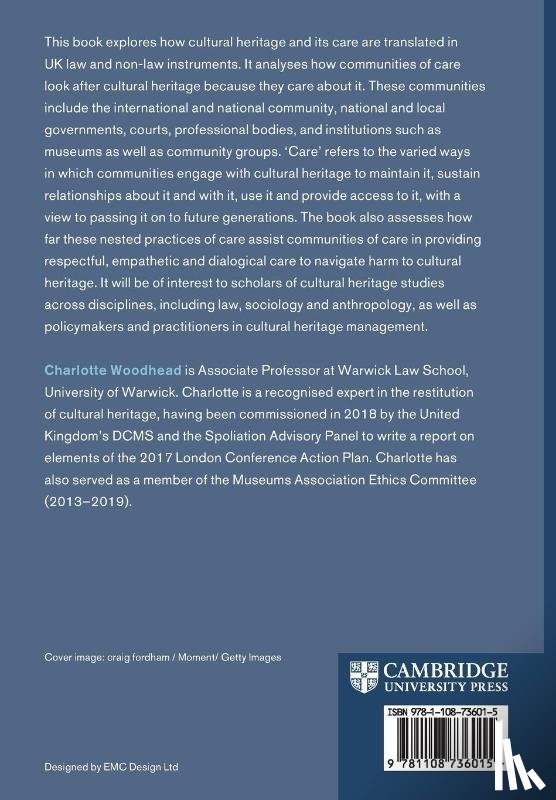 Woodhead, Charlotte (University of Warwick) - Caring for Cultural Heritage