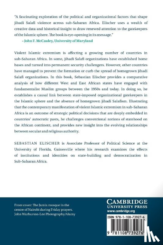 Elischer, Sebastian (University of Florida) - Salafism and Political Order in Africa