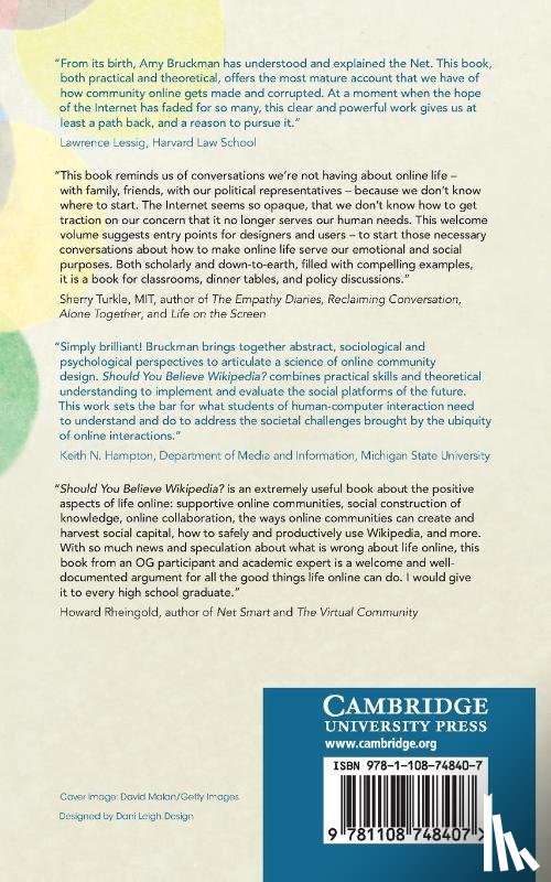Bruckman, Amy S. (Georgia Institute of Technology) - Should You Believe Wikipedia?