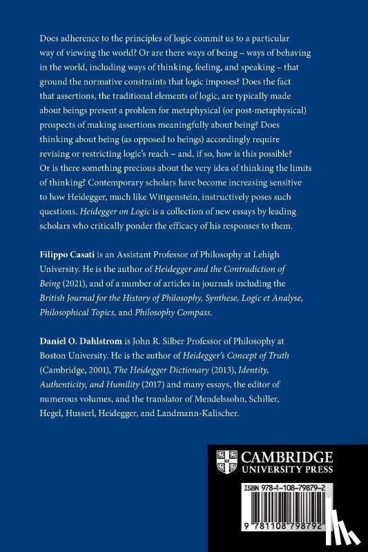  - Heidegger on Logic