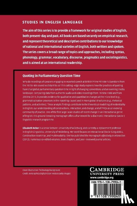 Reber, Elisabeth - Quoting in Parliamentary Question Time