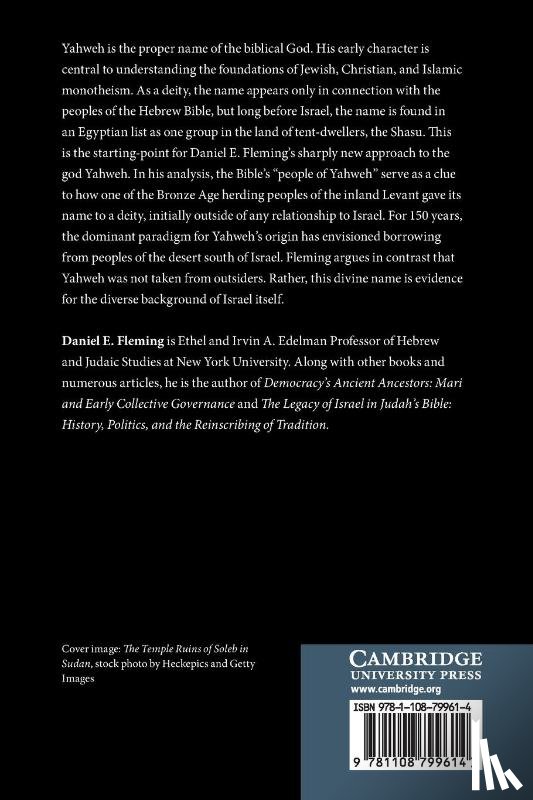 Fleming, Daniel E. (New York University) - Yahweh before Israel