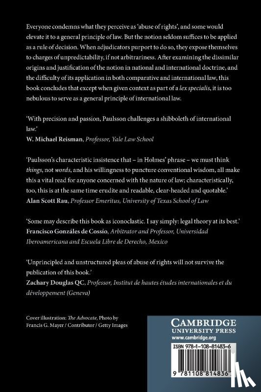 Paulsson, Jan - The Unruly Notion of Abuse of Rights