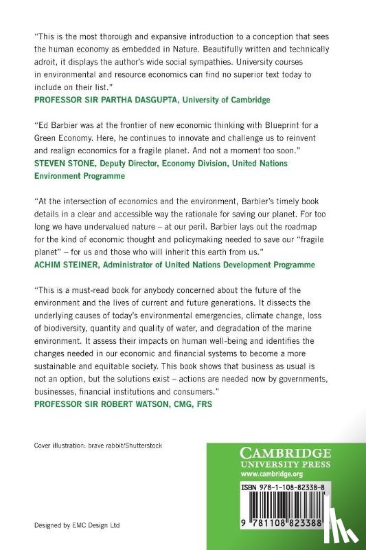 Barbier, Edward (Colorado State University) - Economics for a Fragile Planet