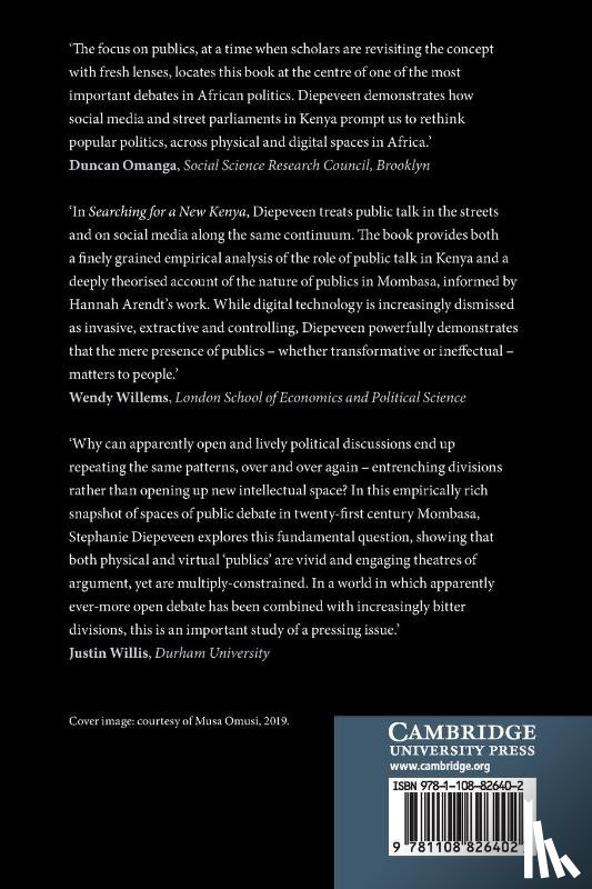 Diepeveen, Stephanie (University of Cambridge) - Searching for a New Kenya