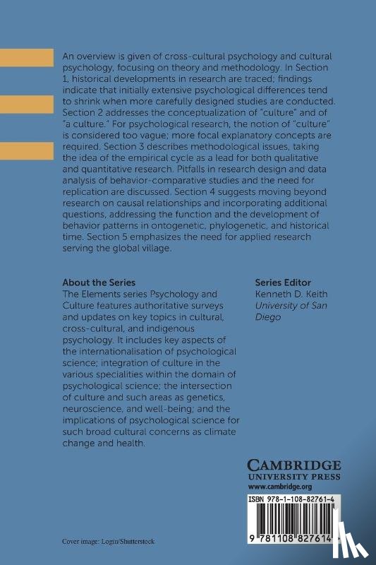 Poortinga, Ype H. (Tilburg University - Concept and Method in Cross-Cultural and Cultural Psychology