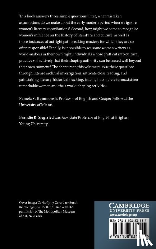  - World-Making Renaissance Women