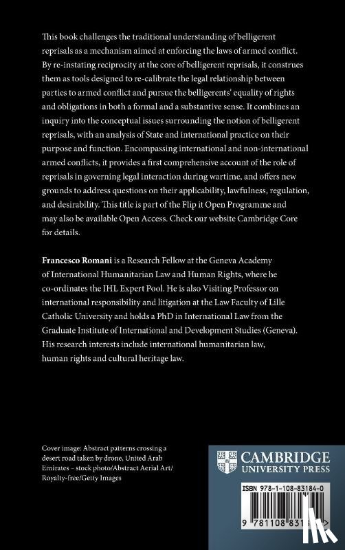 Romani, Francesco (Geneva Academy of International Humanitarian Law and Human Rights) - Belligerent Reprisals from Enforcement to Reciprocity