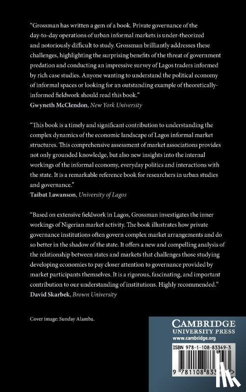 Grossman, Shelby (Stanford University - The Politics of Order in Informal Markets