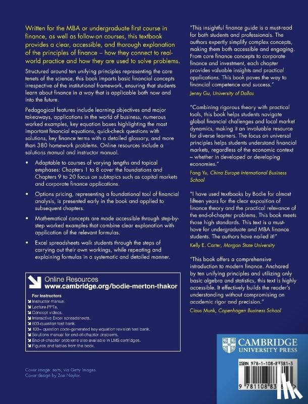 Bodie, Zvi (Boston University), Merton, Robert C. (Massachusetts Institute of Technology), Thakor, Richard T. (University of Minnesota) - Principles of Finance