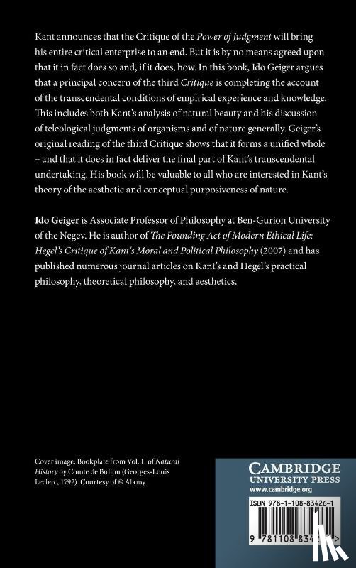 Geiger, Ido (Ben-Gurion University of the Negev - Kant and the Claims of the Empirical World