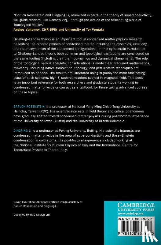Rosenstein, Baruch, Li, Dingping (Peking University - Ginzburg–Landau Theory of Condensates