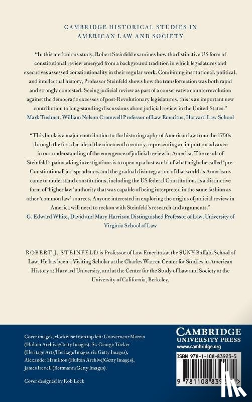 Steinfeld, Robert J. (State University of New York - 'To Save the People from Themselves'