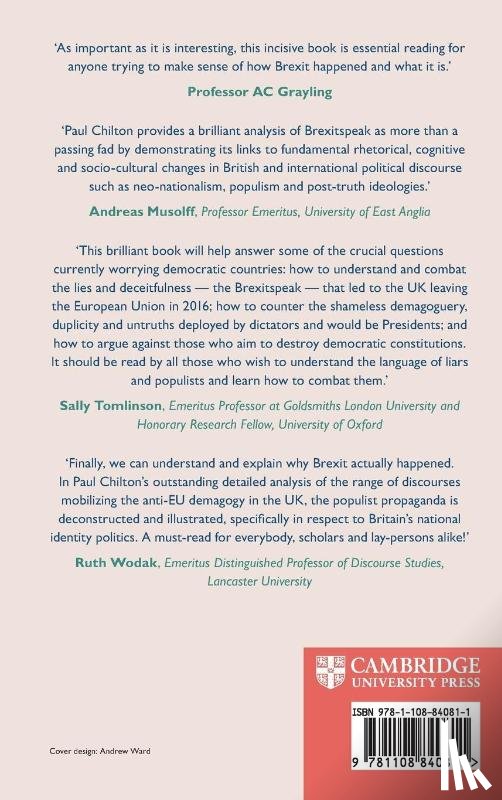 Chilton, Paul (University of Warwick) - Brexitspeak