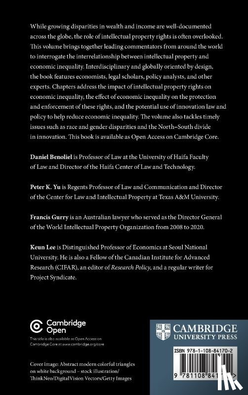  - Intellectual Property, Innovation and Economic Inequality