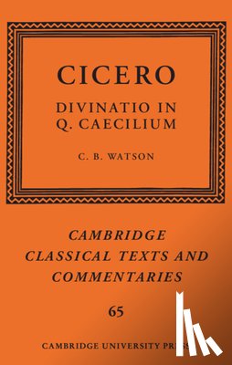  - Cicero: Divinatio in Q. Caecilium