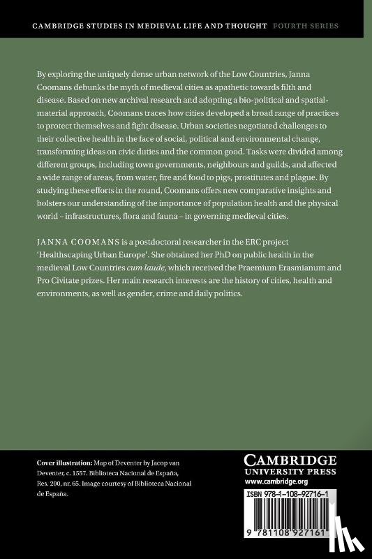 Coomans, Janna (Universiteit van Amsterdam) - Community, Urban Health and Environment in the Late Medieval Low Countries