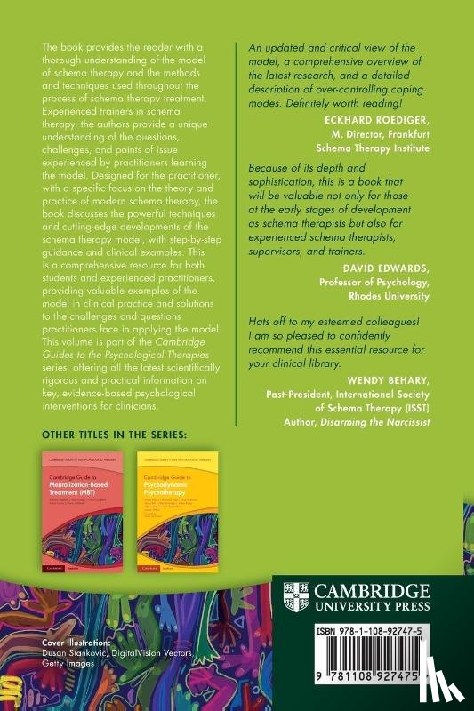 Brockman, Robert N. (Australian Catholic University), Simpson, Susan (NHS Forth Valley and University of South Australia), Hayes, Christopher (Schema Therapy Institute Australia), van der Wijngaart, Remco (International Society of Schema Therapy) - Cambridge Guide to Schema Therapy