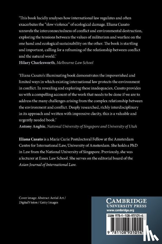 Cusato, Eliana (Universiteit van Amsterdam) - The Ecology of War and Peace
