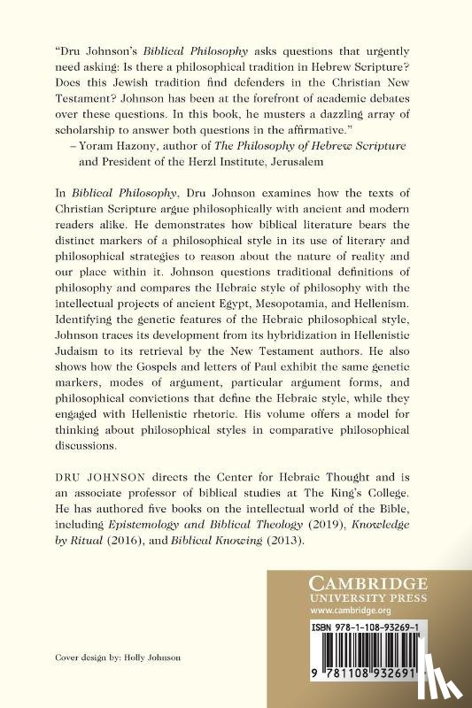 Johnson, Dru - Biblical Philosophy