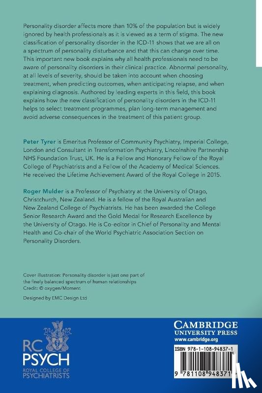 Tyrer, Peter (Imperial College London), Mulder, Roger (University of Otago - Personality Disorder
