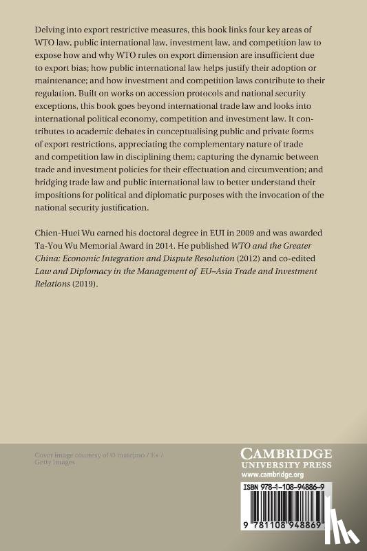 Wu, Chien-Huei (Academia Sinica - Law and Politics on Export Restrictions