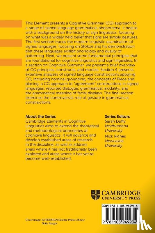 Wilcox, Sherman (University of New Mexico), Martinez, Rocio (University of Buenos Aires and National Scientific and Technical Council), Siyavoshi, Sara (University of the Free State) - Signed Language and Cognitive Grammar