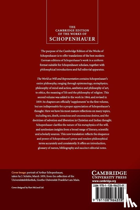 Schopenhauer, Arthur - Schopenhauer: The World as Will and Representation: Volume 2