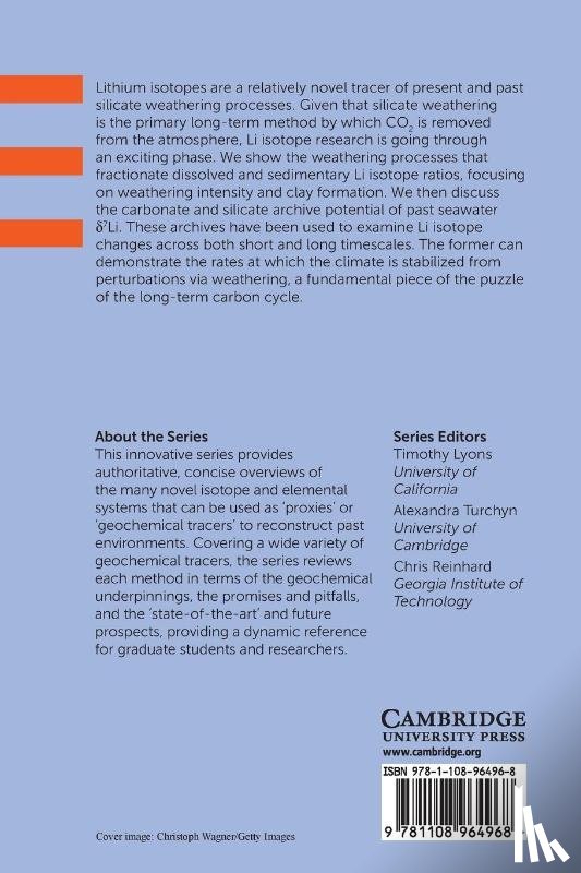 Strandmann, Philip A. E. Pogge von (University College London), Dellinger, Mathieu (Durham University), West, A. Joshua (University of Southern California) - Lithium Isotopes