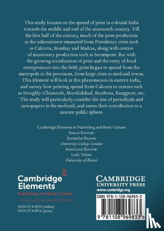 Gupta, Abhijit (Jadavpur University - The Spread of Print in Colonial India