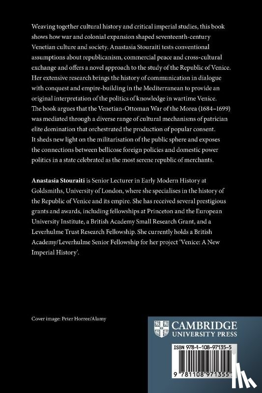 Stouraiti, Anastasia (Goldsmiths - War, Communication, and the Politics of Culture in Early Modern Venice