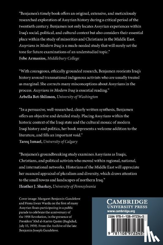 Benjamen, Alda (University of California - Assyrians in Modern Iraq