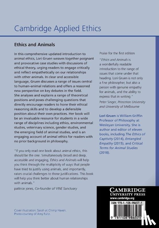 Gruen, Lori (Wesleyan University - Ethics and Animals
