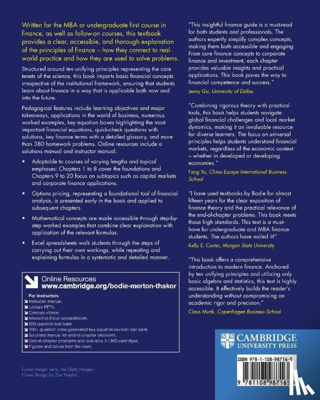 Bodie, Zvi (Boston University), Merton, Robert C. (Massachusetts Institute of Technology), Thakor, Richard T. (University of Minnesota) - Principles of Finance