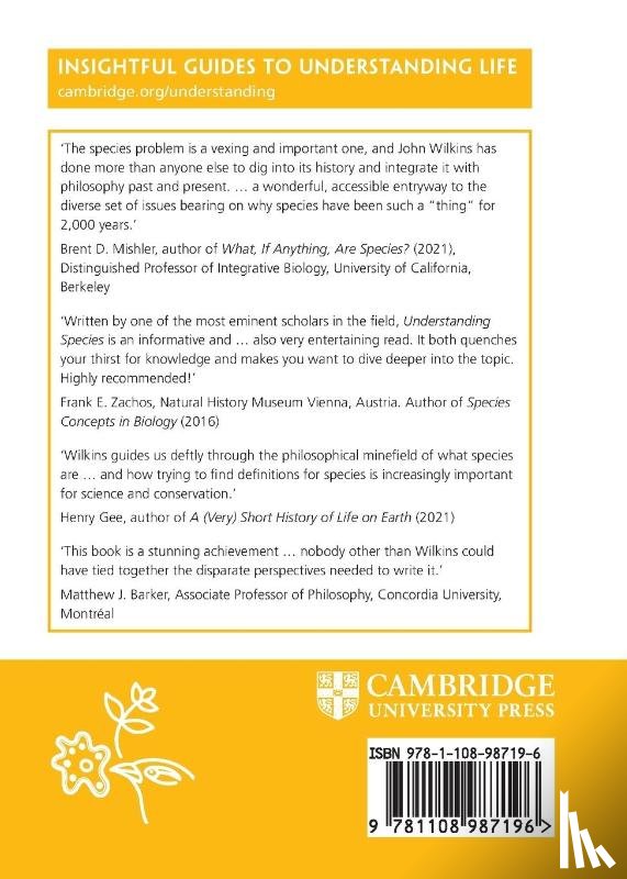 Wilkins, John S. (University of Melbourne) - Understanding Species