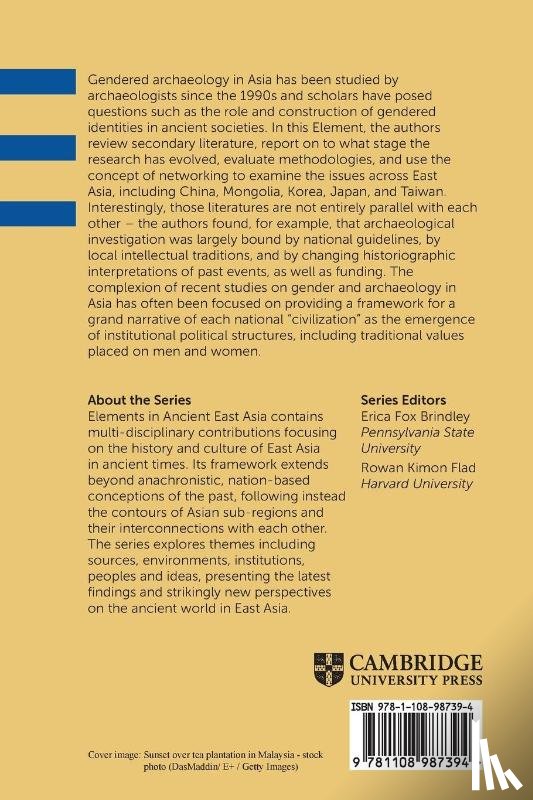Wu, Mandy Jui-man (Hanover College, Linduff, Katheryn M. (University of Pittsburgh) - Archaeological Studies on Gender in Early East Asia