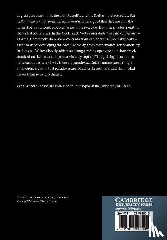Weber, Zach (University of Otago - Paradoxes and Inconsistent Mathematics