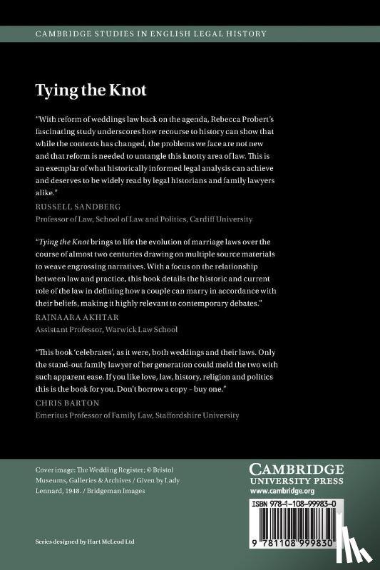 Probert, Rebecca (University of Exeter) - Tying the Knot