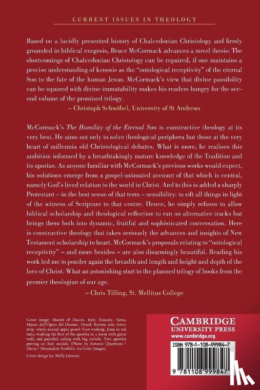 McCormack, Bruce Lindley (Princeton Theological Seminary - The Humility of the Eternal Son