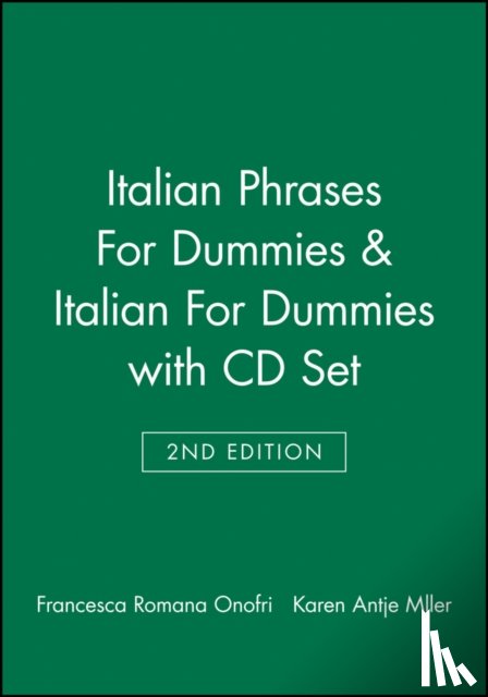 Onofri, . - Italian Phrases For Dummies & Italian For Dummies, 2 nd Edition with CD Set
