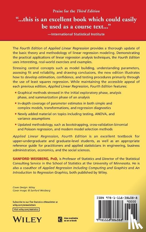 Weisberg, Sanford (University of Minnesota) - Applied Linear Regression
