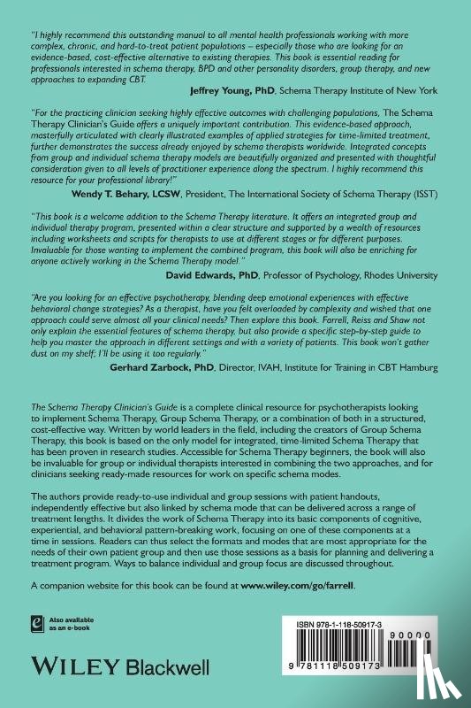 Farrell, Joan M., Reiss, Neele, Shaw, Ida A. - The Schema Therapy Clinician's Guide